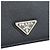 Prada Billetera Triángulo Logo Saffiano Negro - vista 7