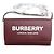 Burberry Borsa a tracolla mini in mogano rosso