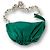 Bottega Veneta Borsa a Spalla Dumpling Chain Verde Argento - vista 3