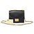 Fendi Kan Small Shoulder Bag in Black Calfskin Nero