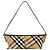 Burberry Borsa a Spalla Baguette Mini Sand Bianco