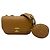 Chanel Portamonete con patta e logo CC, borsa a spalla con catena, marrone - vista 2