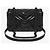 Gucci Borsa a spalla mini in vernice GG Marmont Nero - vista 6