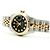 Rolex Relógio Combi Feminino Datejust com Mostrador Preto e Diamantes Após Ajuste - vista 19