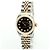 Rolex Relógio Combi Feminino Datejust com Mostrador Preto e Diamantes Após Ajuste - vista 8