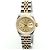 Rolex Datejust Damenuhr, Kombination Champagnergold mit Stabindex Golden - Ansicht 6