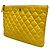 Chanel Clutch perforato nuovo medio giallo - vista 3