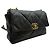 Chanel 19 Chanel Grande borsa con patta nera Nero - vista 6
