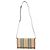 Burberry Borsa a tracolla a righe in pelle per donne Marrone
