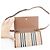 Burberry Borsa a tracolla a righe in pelle per donne Marrone - vista 11