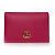 Gucci Tarjetero GG Logo Marmont Rosa Rojo
