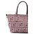 Fendi Mini borsa in jacquard di velluto Rosa - vista 7
