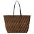 Fendi Große Jacquard-Shopper-Tasche Braun - Ansicht 4