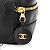 Chanel Pochette da trucco rotonda Vanity con logo CC per donne - Oro e Nero - vista 6