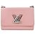 Louis Vuitton Borsa a spalla con catena argento Twist Epaule Rosa - vista 2