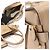 Double Prada Beige Grace Piel de Ternera Letra Dorada Dorado - vista 6