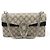 Gucci Borsa a spalla piccola Dionysus in tela GG Supreme con cristalli Marrone