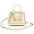 Gucci Mini-Handtasche aus weißem Leder mit Pferdebit