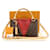 Louis Vuitton Rote Monogramm-Canvas Tote BB Braun - Ansicht 2