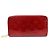 Louis Vuitton Cartera Larga Zippy Monogram Verni Pompadour Roja