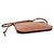 Gate Loewe Pochette incrociata in pelle di vitello marrone con doppia zip - vista 5