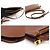 Gate Loewe Pochette incrociata in pelle di vitello marrone con doppia zip - vista 6