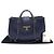 Chanel Navy Calfskin Quilted Metal Chain Tote Series) Blue - view 2
