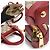 Gucci Borsa mini in pelle rossa con GG Supreme e morsetto Marrone - vista 6