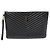 Saint Laurent Clutch porta documenti Monogram matelassé nero con tracolla