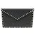 Valentino Pochette busta in vitello nero stampato con borchie dorate Rockstud