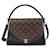 Louis Vuitton Borsa a Spalla Double Flap Monogram Marrone