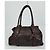 Céline Borsa a Spalla in Pelle con Frange Marrone - vista 5