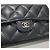 Chanel Billetera de solapa de caviar clásico Negro - vista 3