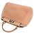 Fendi Bolsa crossbody mini em shearling rosa bebê Peekaboo - vista 4