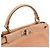 Fendi Bolsa crossbody mini em shearling rosa bebê Peekaboo - vista 8