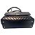 Chanel Chevron Glasiertes Vintage Kalbsleder Coco Handle Medium Schwarz - Ansicht 5