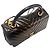 Chanel Chevron Glasiertes Vintage Kalbsleder Coco Handle Medium Schwarz - Ansicht 9
