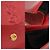 Jour Saint Laurent Pochette Monogram Veldture en Cuir Rouge - vue 8