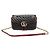 Gucci Black Red Matelassé Chevron GG Marmont Small Shoulder Bag Nero - vista 2