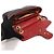 Gucci Black Red Matelassé Chevron GG Marmont Small Shoulder Bag Nero - vista 5