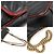 Gucci Black Red Matelassé Chevron GG Marmont Small Shoulder Bag Nero - vista 7