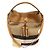 Burberry Borsa hobo media con frange Ashby Susanna in check House Marrone
