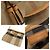 Burberry Borsa hobo media con frange Ashby Susanna in check House Marrone - vista 8