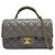 Chanel Mini borsa classica a manico superiore in pelle di agnello grigia Marrone - vista 2