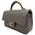 Chanel Mini borsa classica a manico superiore in pelle di agnello grigia Marrone - vista 3