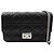 Dior Mini borsa a tracolla in agnello nero Cannage argento