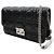 Dior Mini borsa a tracolla in agnello nero Cannage argento - vista 2