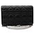 Dior Mini borsa a tracolla in agnello nero Cannage argento - vista 3