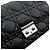 Dior Mini borsa a tracolla in agnello nero Cannage argento - vista 6