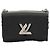 Louis Vuitton Twist MM Nero Argento